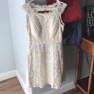 Jessica Simpson Romantic Cream Lace Dress!